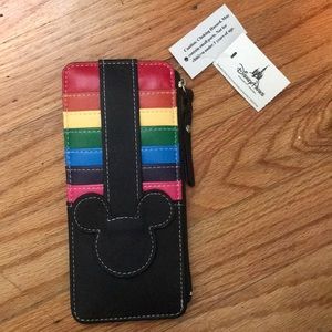 NWT Mickey Mouse Rainbow Stack Wallet